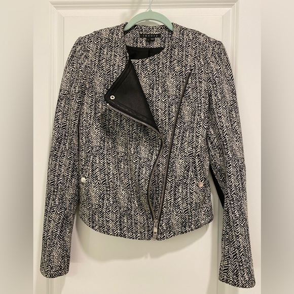 Theory Joean Parcel Houndstooth Blazer Jacket Sz 4 - Picture 13 of 13